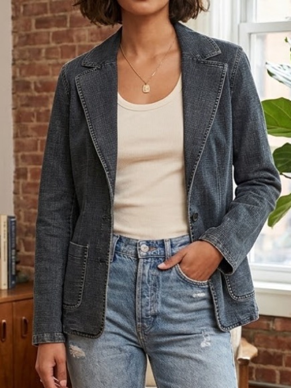 Faconnable VINTAGE Dark Denim Jacket